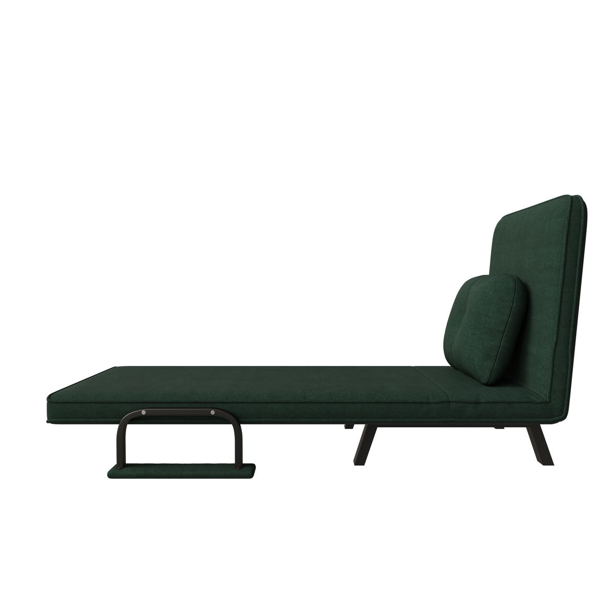 SCHLAFSESSEL 5-fach verstellbar und Liegefunktion, DE-42425, Dunkelgrün - Dunkelgrün, Metall (60/79/60cm) - ComfortXL