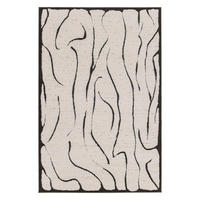 TEPPICH ultrafein mit Skulptureffekt schwarz - Schwarz, Textil (200/290cm) - AFK Living