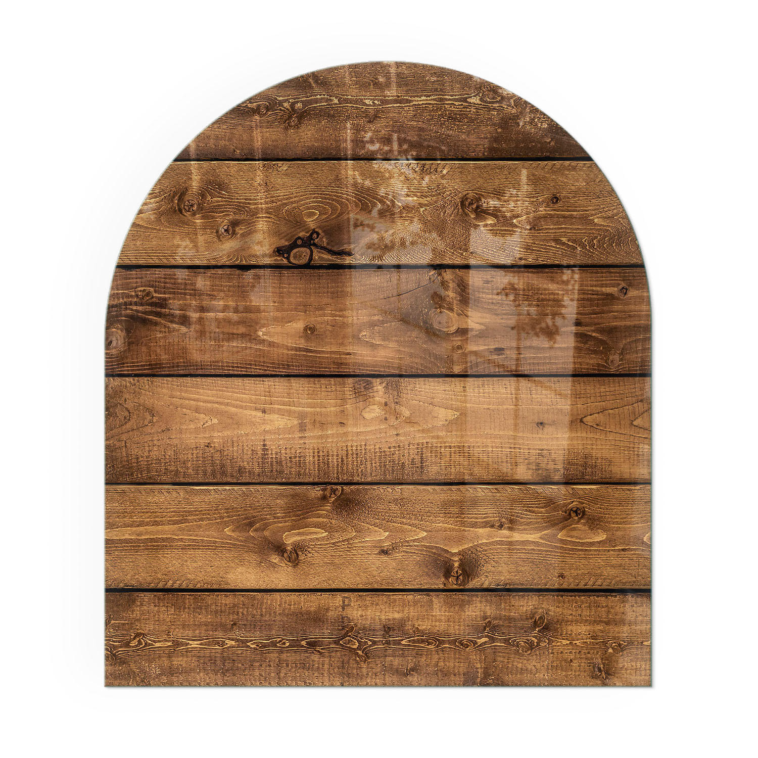 GLASPLATTE für Kamin 80x70 cm - Braun, Glas (80/70/0.4cm) - TULUP