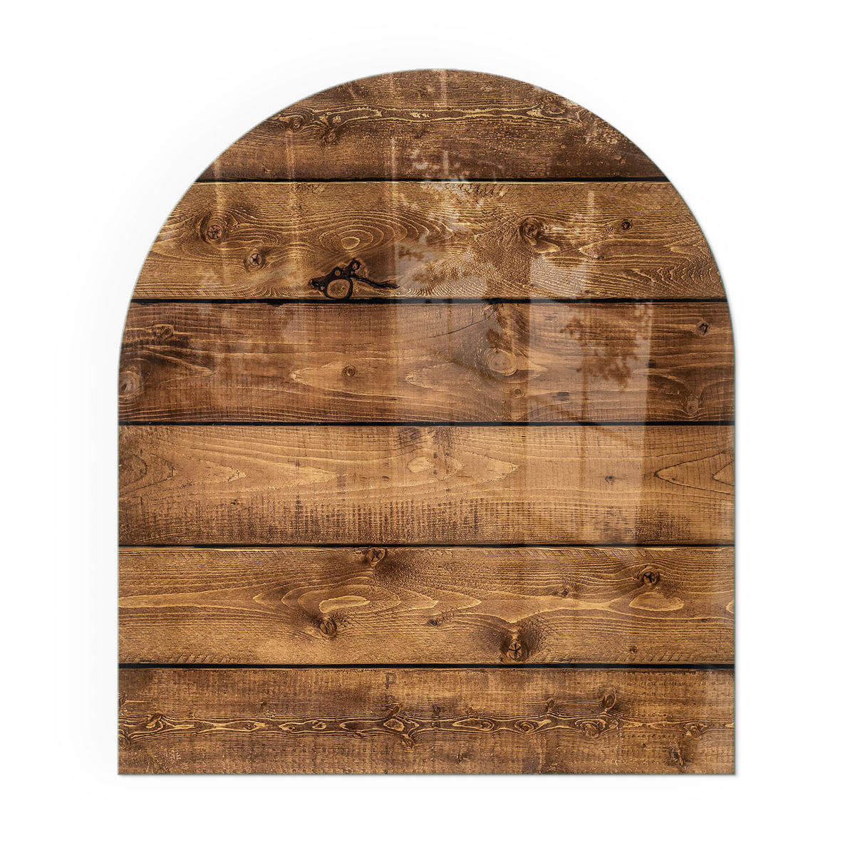 GLASPLATTE für Kamin 80x70 cm - Braun, Glas (80/70/0.4cm) - TULUP