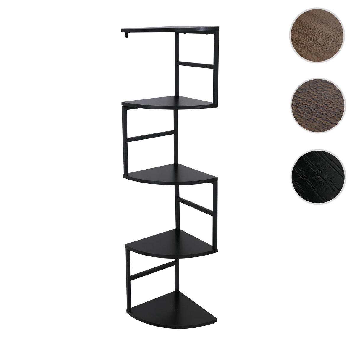 ECKREGAL Schwarz - Schwarz, Metall (30/128/30cm) - MCW