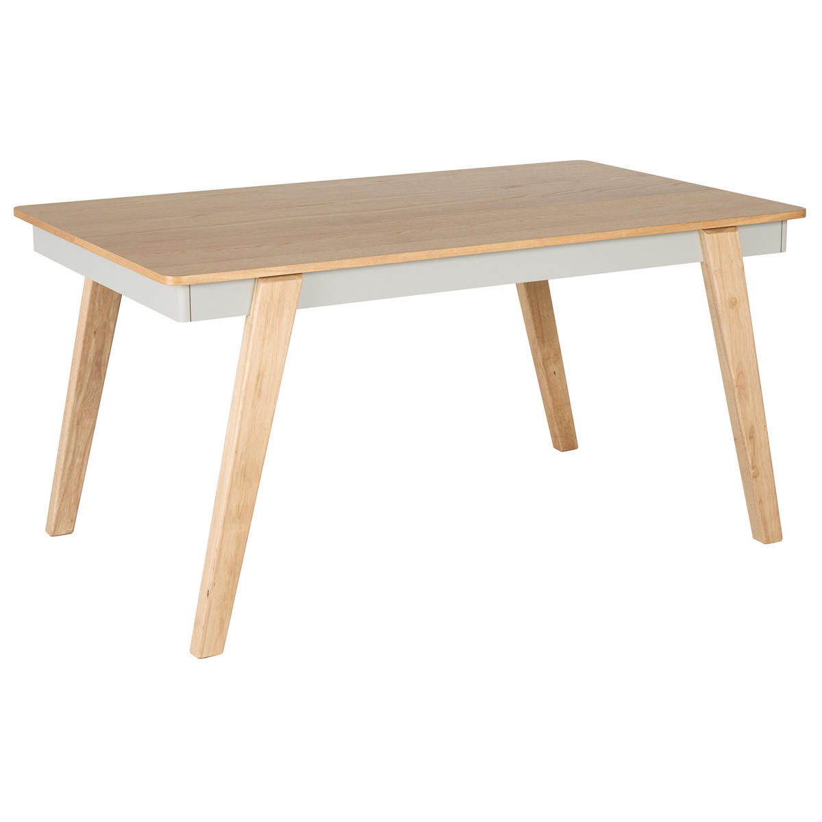 ESSTISCH 150/90/75 cm Hellbraun, Grau Rechteckig Phola - Hellbraun, Holzwerkstoff (90/150/75cm) - Beliani