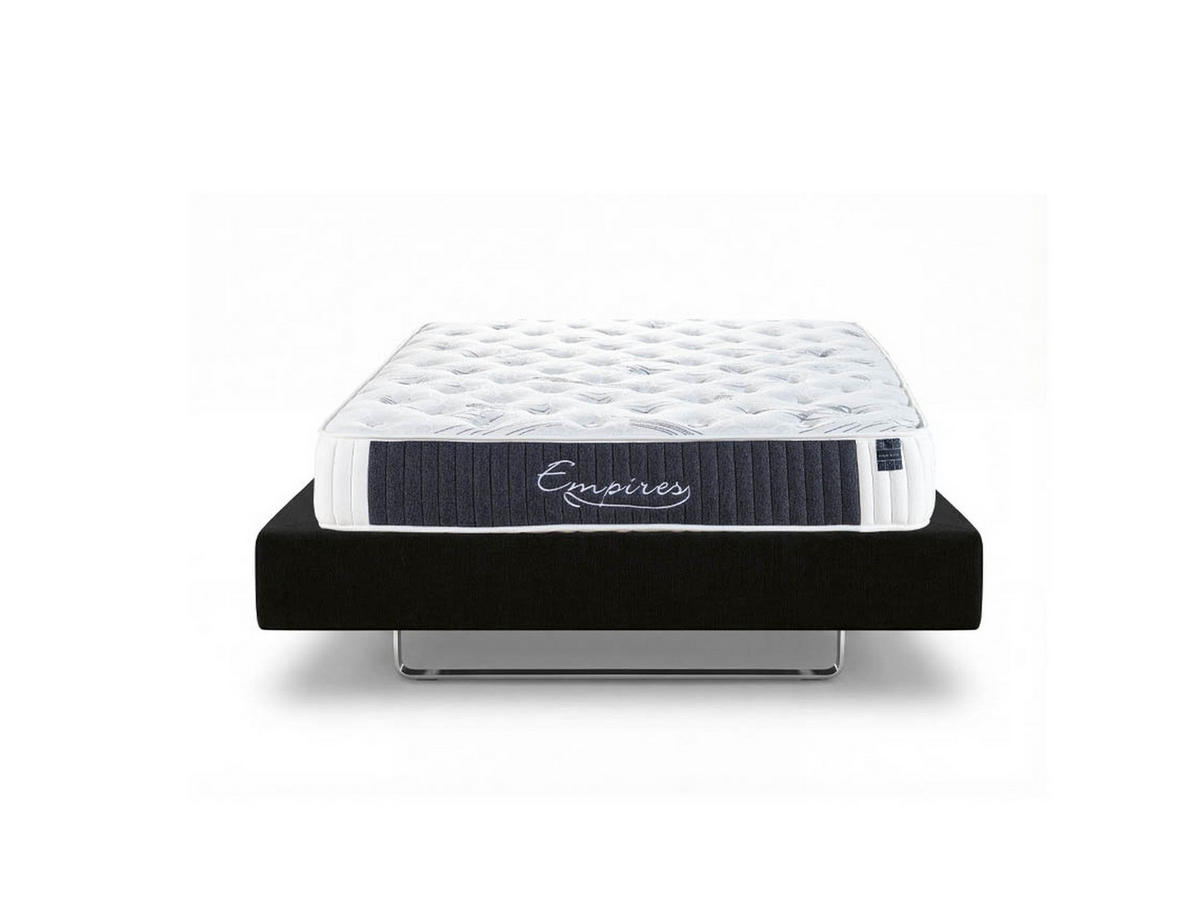 POLSTERBETTSET Empires 150x200 Anthrazit - Anthrazit, Metall (150/200cm) - Villa Möbel