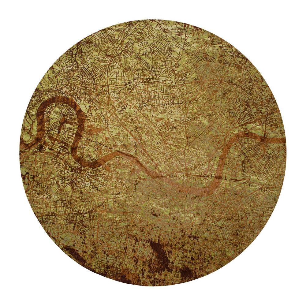 TEPPICH Green Meadows Cities 240/240 cm - Grün, Textil (240/240cm) - Louis De Poortere