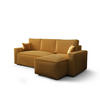 ECKSOFA L AMBRO Poso 01 Rechts mit Schlaffunktion - Orange, Textil (232/143cm) - Bedante