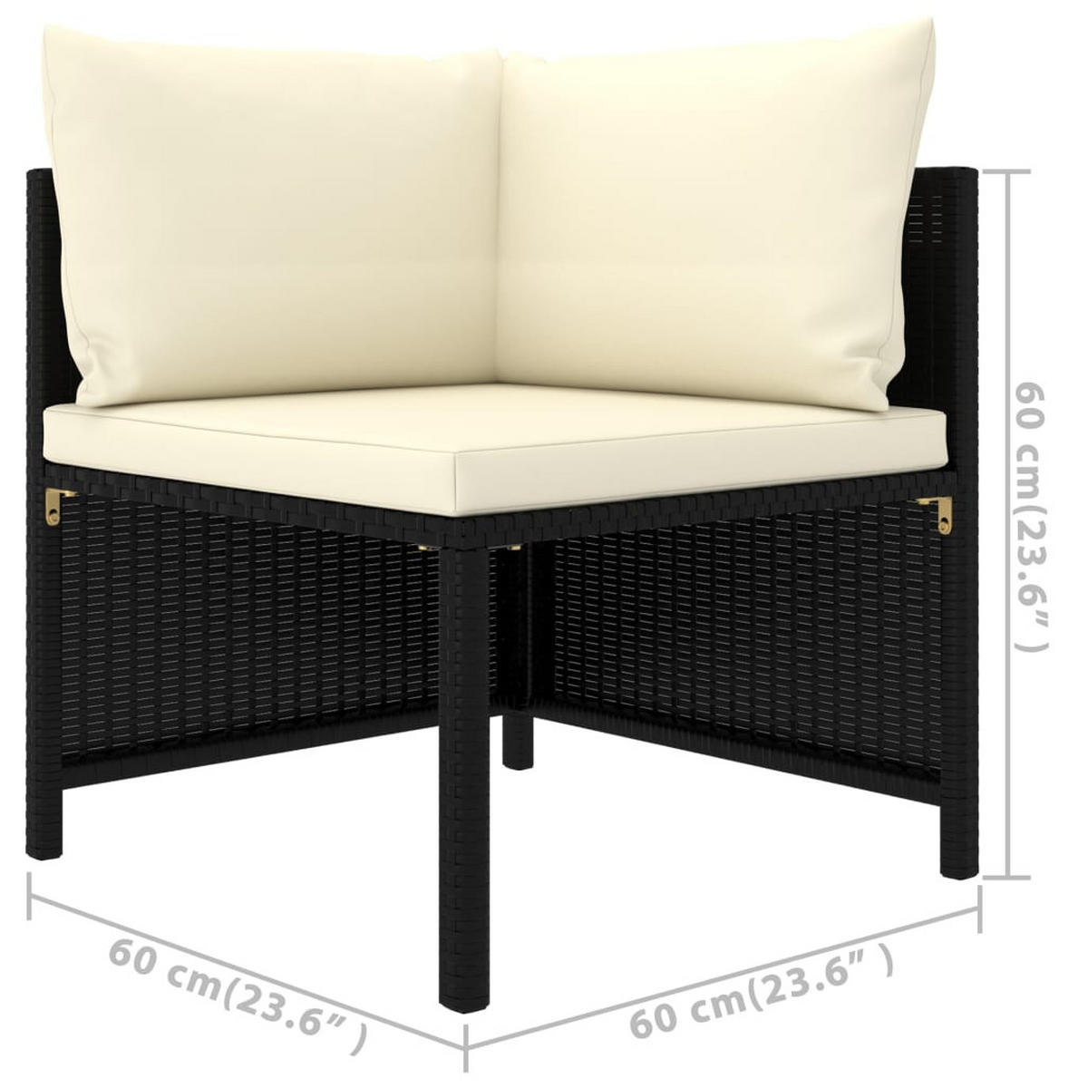 GARTENSET Reimers 5-teilig - Schwarz, Metall - Nettlife