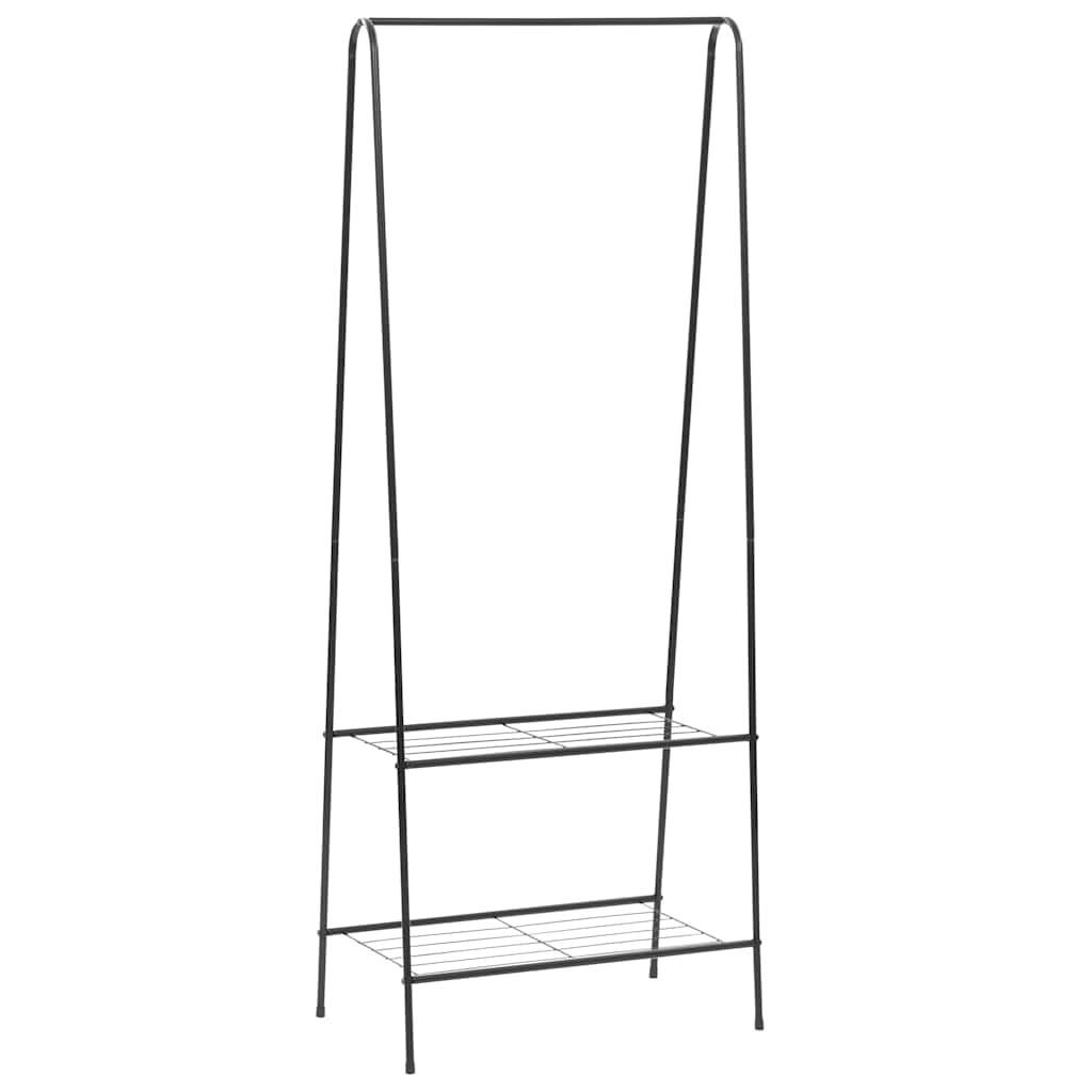 vidaXL Kleiderständer Schwarz 35x150x59 cm