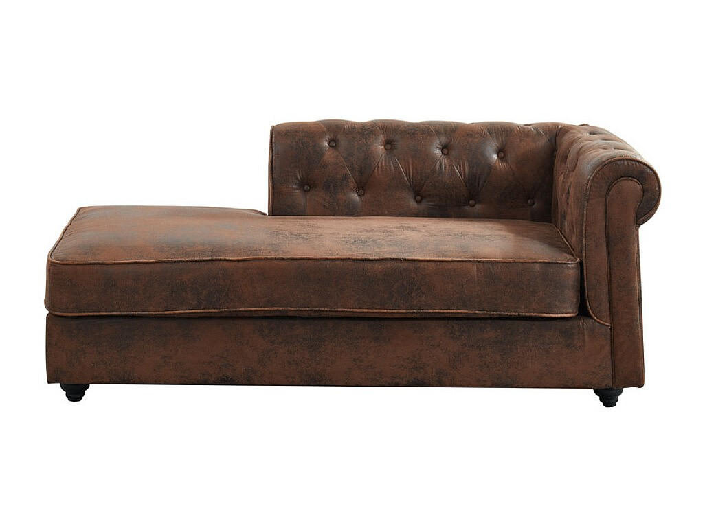 RECAMIERE ohne Schlaffunktion - 1 Person - Stoff, Stoff - Braun - - Braun, Textil (170/73/85cm) - Vente-Unique
