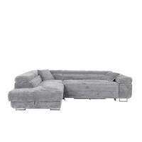 ECKSOFA SERENA L Links mit Stauraum, Hellgrau - Hellgrau, Textil (275/205cm) - KS Home Concept