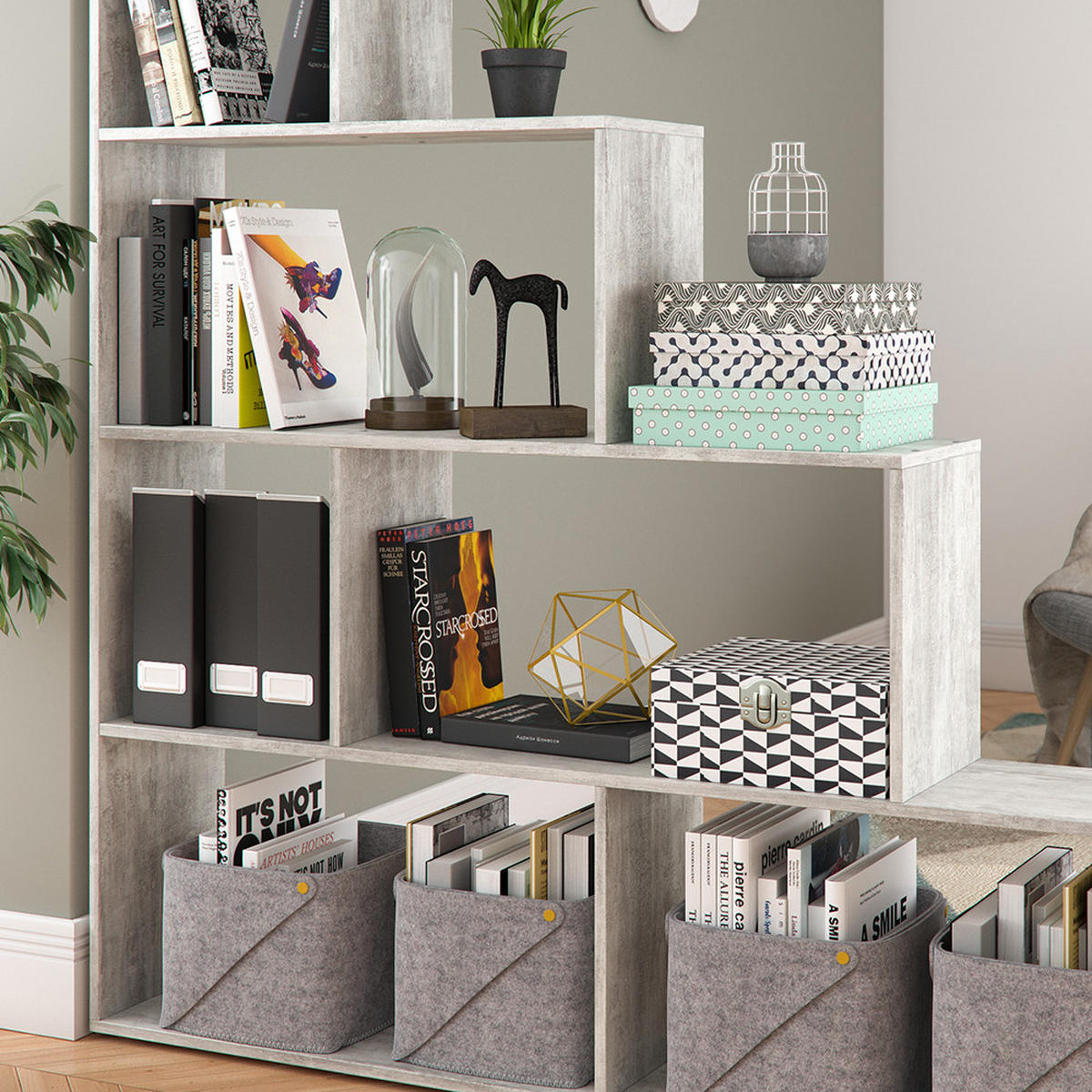 Grau, Holzwerkstoff (163/155/29cm) - Vicco