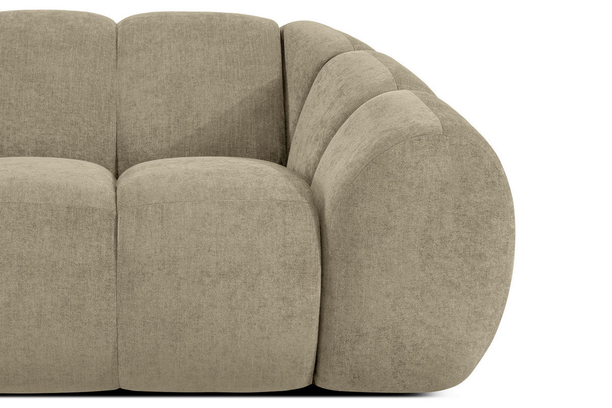 ECKSOFA LINKS FLAVA, Sandfarben - Sandfarben, Holz/Holzwerkstoff (310/314cm) - KONSIMO®