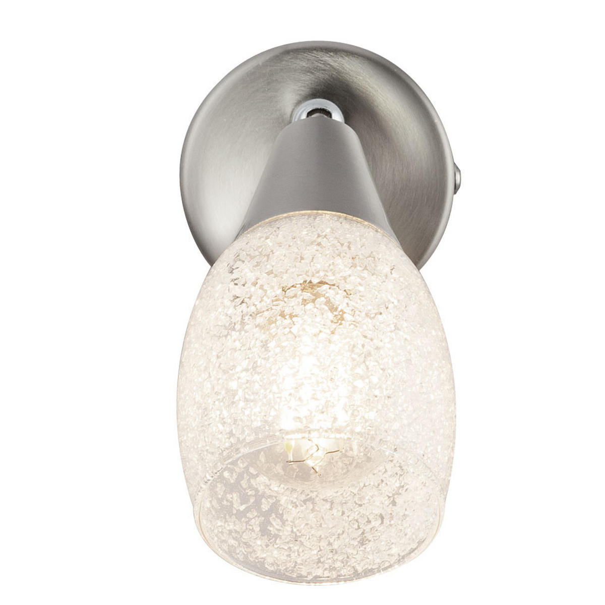 WANDELEUCHTE Kristallschirm Silber Glas - Silberfarben, Glas (7/13.5/16.5cm)