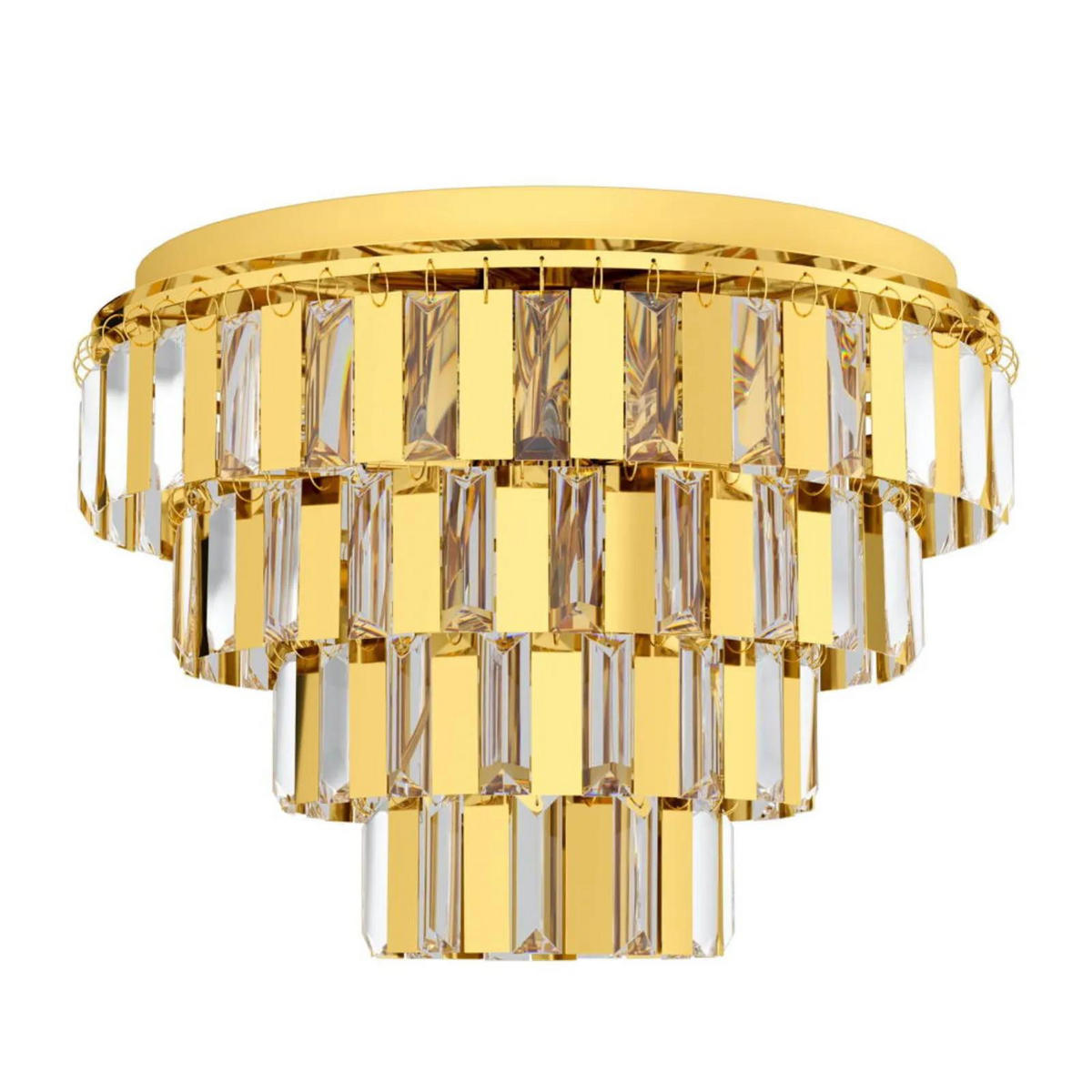 KRONLEUCHTER ERSEKA Gold - Goldfarben, Glas (24.25/24.25/53.5cm) - Eglo