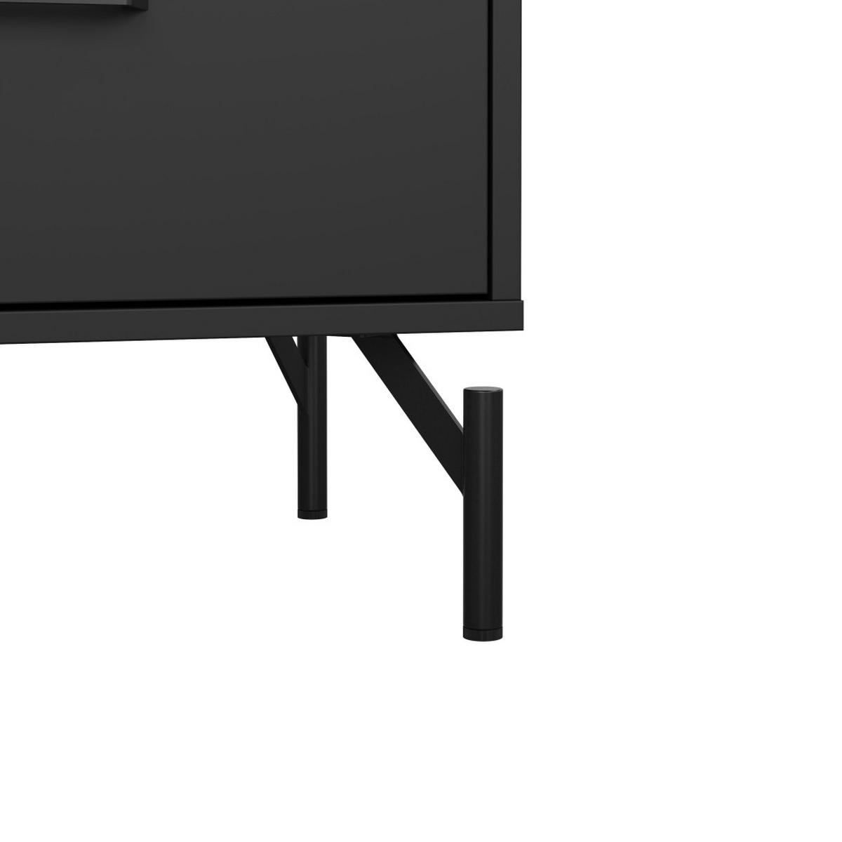 KOMMODE, Dana, Schwarz, Holzwerkstoff, 99 x 40 x 77 cm - Schwarz, Holzwerkstoff (99/77/40cm) - ebuy24
