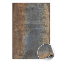 VINYL TEPPICH 150x225 cm Verrostetes Blech - Rostfarben/Grau, Kunststoff (150/225cm) - TULUP