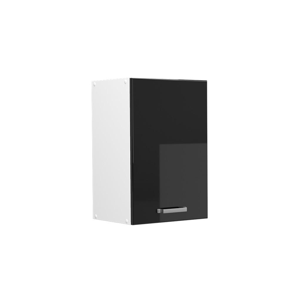 HÄNGESCHRANK R-Line Schwarz Hochglanz 40 cm - Schwarz Hochglanz/Schwarz, Holzwerkstoff (40/60/31cm) - Vicco