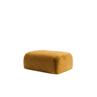 HOCKER, Sitzhocker, Velvet-Stoff Bluvel, Golden, GRETA - Goldfarben, Holz (91/40/89cm) - Kaiser Möbel