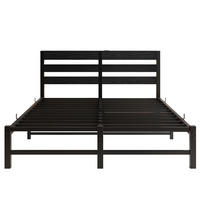 METALLBETT 140/200 cm Schwarz mit LED-Beleuchtung, USB-Ladestation und Stauraum unter dem Bett - Schwarz, Metall (140/200cm) - Oxeza
