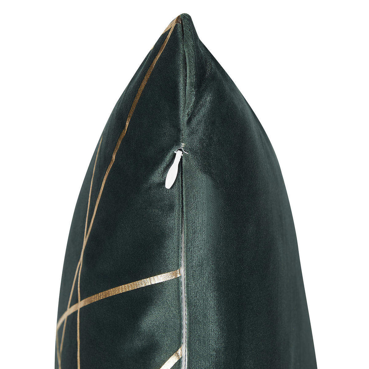 DEKOKISSEN 2er-Set Dunkelgrün 45/45 cm Pinus - Dunkelgrün, Textil (45/45cm) - Beliani