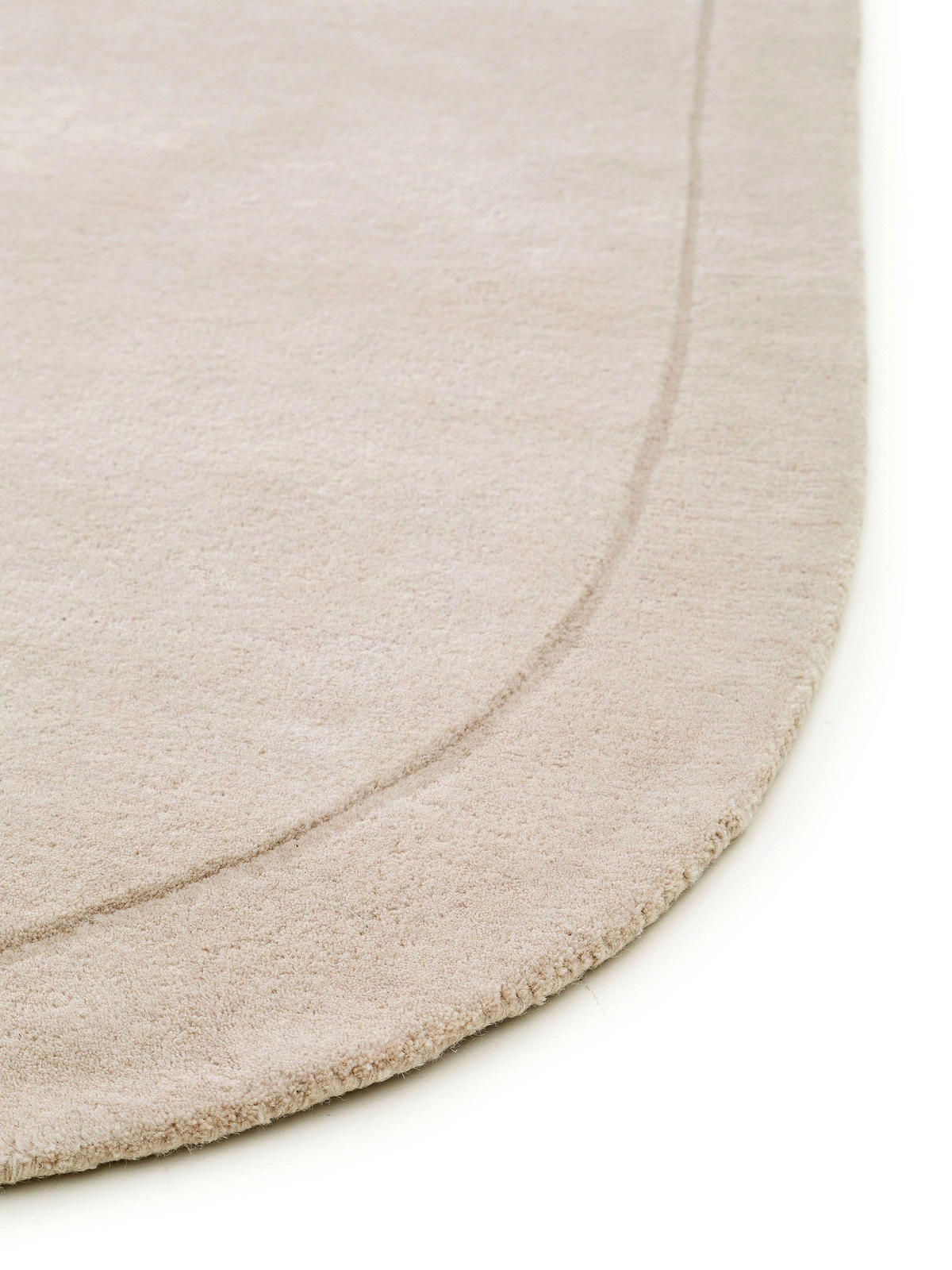 WOLLTEPPICH Shape Cream 80x250 cm - Creme, Textil (80/250cm) - benuta Pure