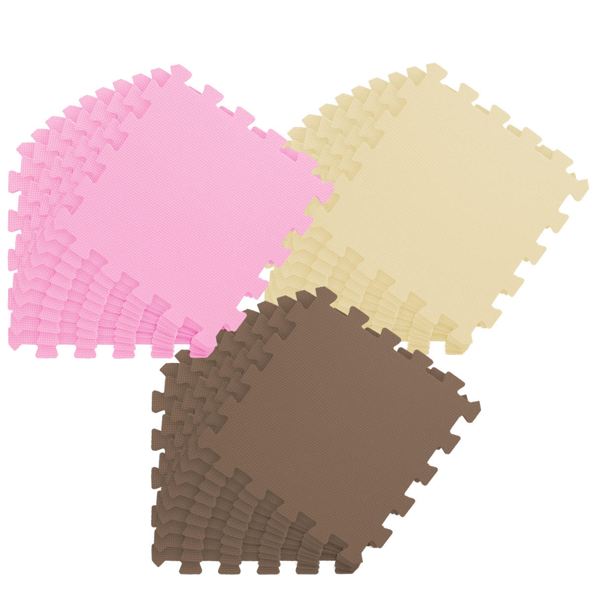 SPIELMATTE ab Null - 270/90 cm Puzzlematte Beige - Multicolor, Kunststoff (30/30cm) - Littletom