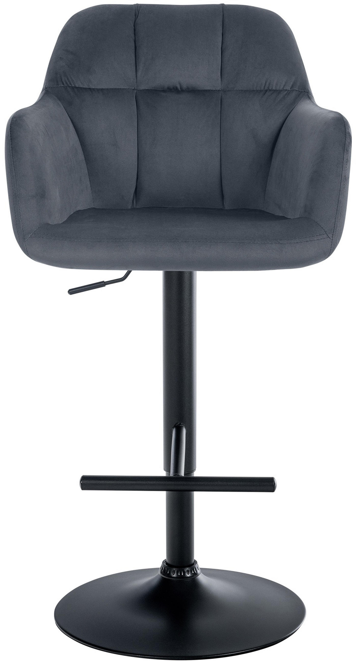 TPFLiving Barhocker Grau 57x118x59 cm