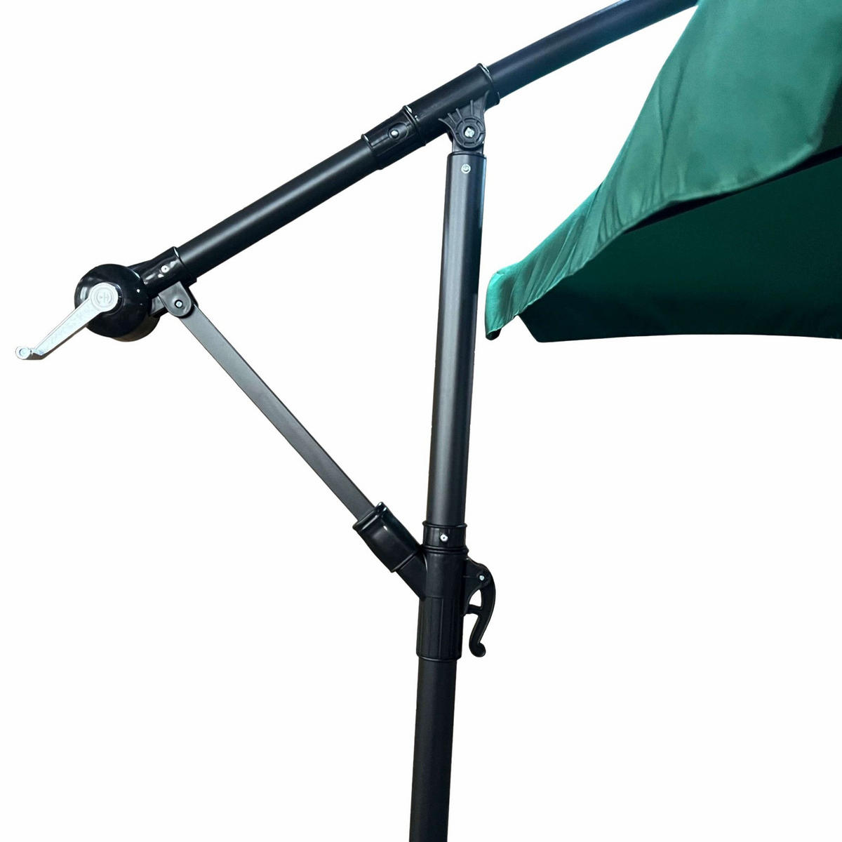 SONNENSCHRIM Grün 245/300 cm - Schwarz/Grün, Metall (300/300cm) - Akord