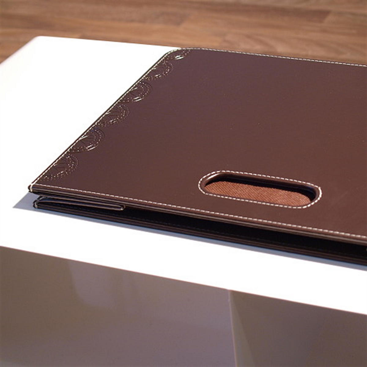 ZEITUNGSKORB Business Kunstleder Braun - Braun, Kunststoff (40.5/30.5/19.5cm) - DESIGN DELIGHTS