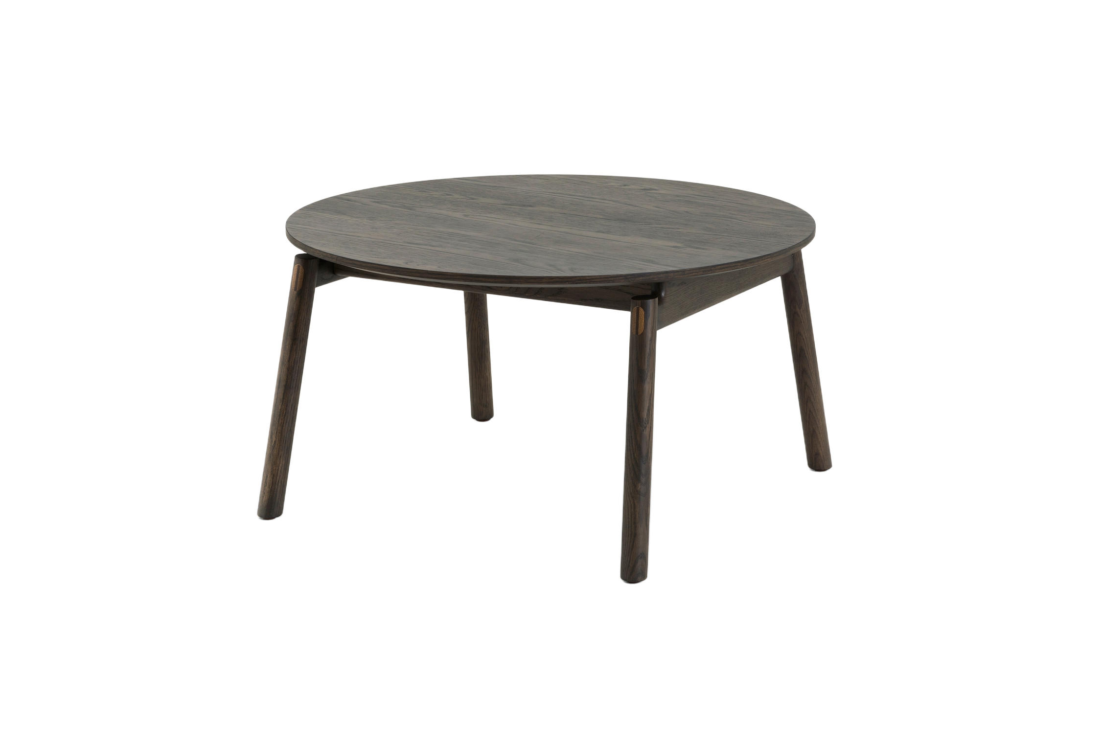 COUCHTISCH Celeste, Braune Massiveiche - Braun, Holz (80/80/43cm) - WOODEK