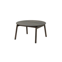 COUCHTISCH Celeste, Braune Massiveiche - Braun, Holz (80/80/43cm) - WOODEK