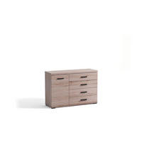 KOMMODE LIVORNO 120/85/40cm mit 4 Schubladen 1 Türen Eichefarben - Eichefarben, Holzwerkstoff (120/85/40cm) - MASSENO