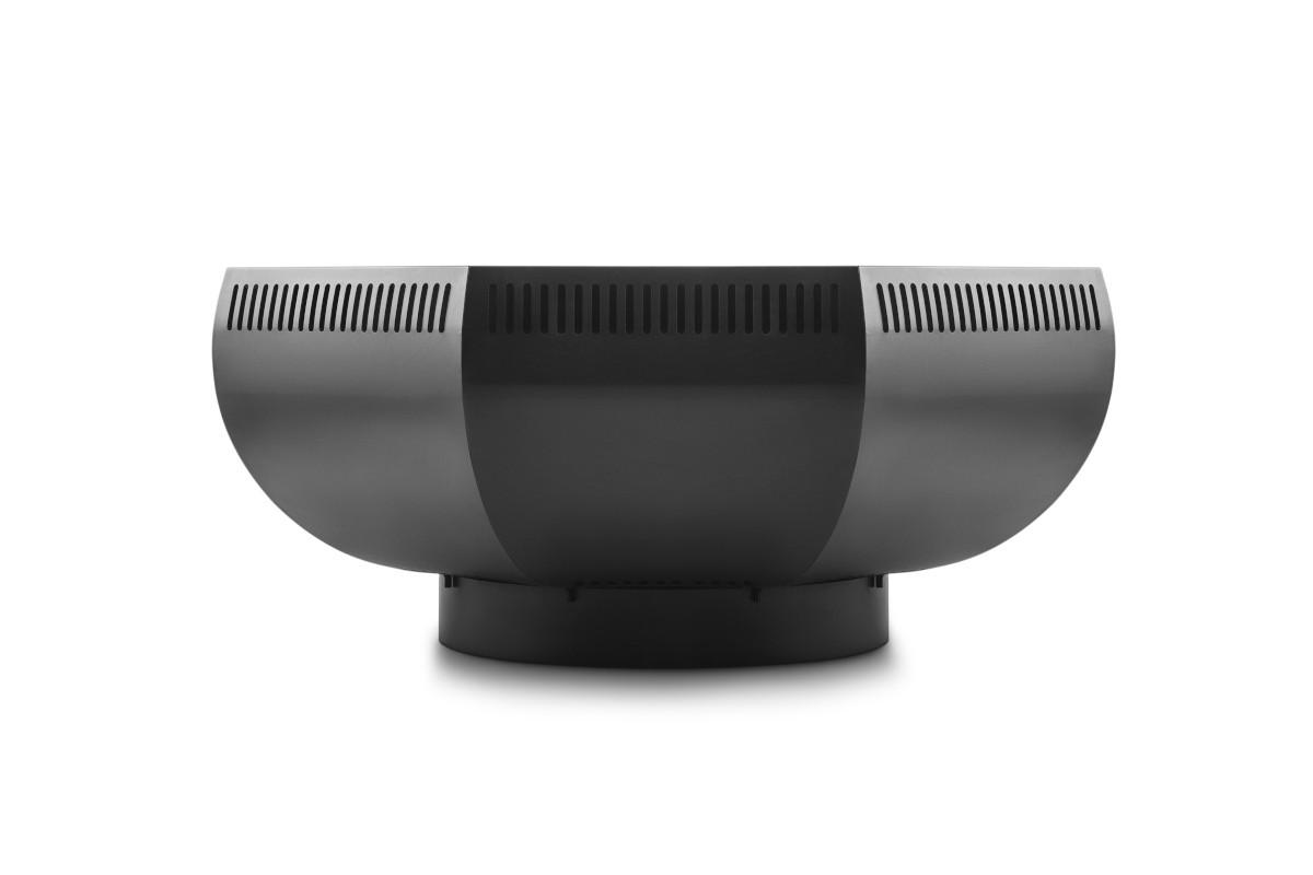 FEUERSCHALE mit Grillring und Grillplatte WOX Schwarz 115 x 115 x 50 cm 96 kg pulverbeschichtet - Schwarz, Metall (115/50/115cm) - The Favilla