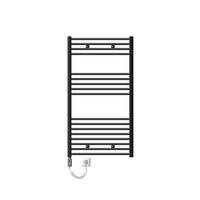 BADHEIZKÖRPER elektrisch Sahara 750x1200 mm Anthrazit gerade mit Heizstab 900W - Anthrazit, Metall (3/120/75cm) - LuxeBath