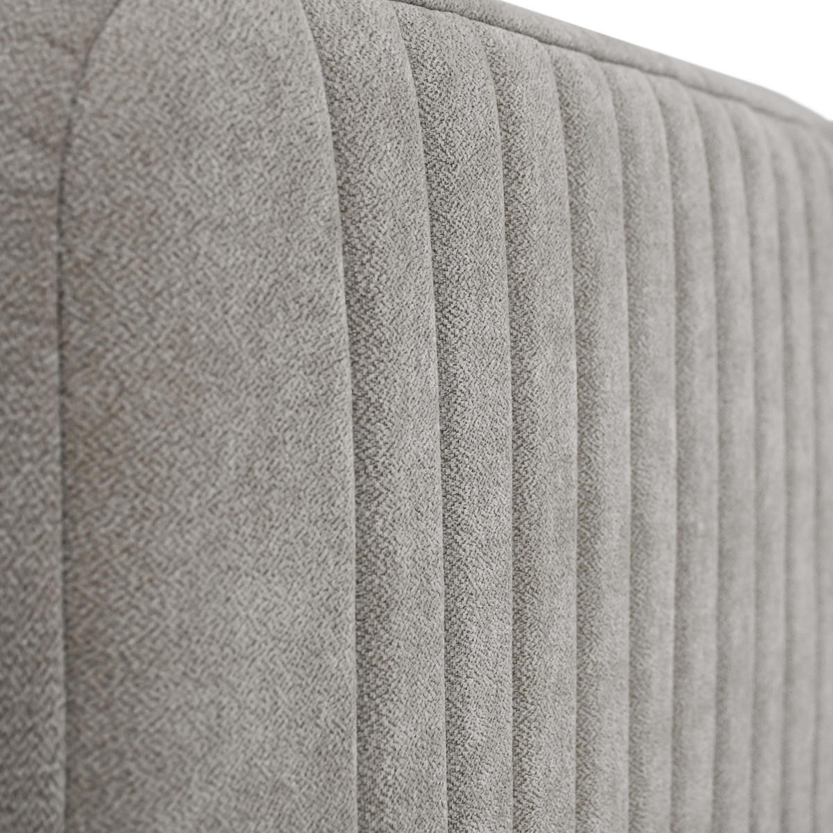 POLSTERBETT Lami 90x200, Einzelbett mit Bettkasten und Taschenfedernmatratze 20 cm, Dunkelbeige - Sandfarben/Schwarz, Textil/Metall (90/200cm) - Beautysofa