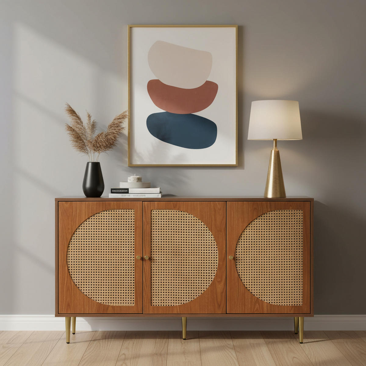 SIDEBOARD Braun 129.8/40/76 cm - Braun, Holzwerkstoff (40/76/129.8cm) - Urban Meuble