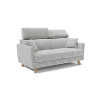 SCHLAFSOFA Francy - Grau, Metall (200/92/97cm) - Divani.store