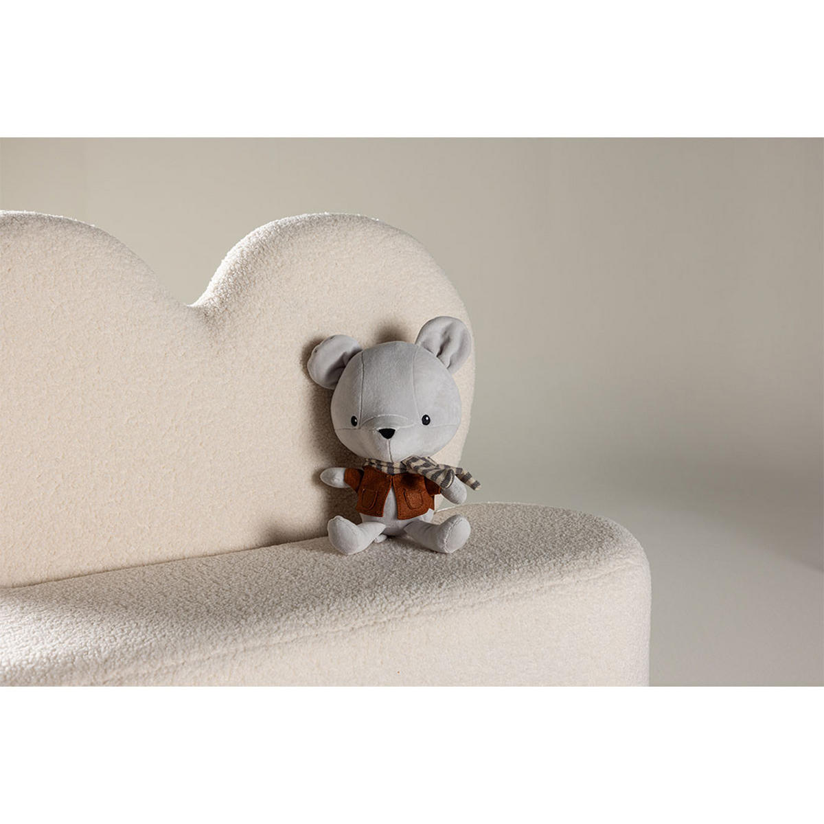 SOFFA Kids för 2 personer 98 x 36 x 65 cm – vit - Vit, Textil (98/65/36cm) - ebuy24