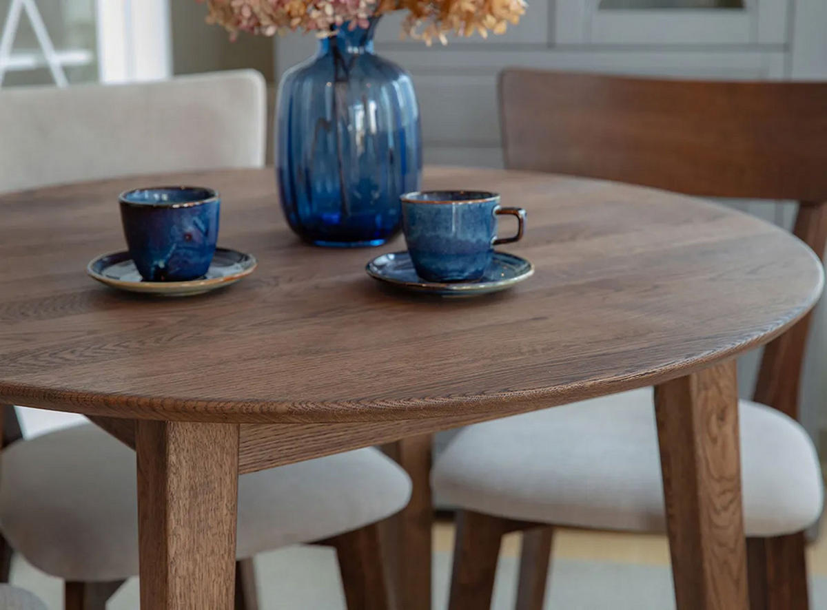 ESSTISCH Orbetello Eiche Tabak 90-190 / 90 / 74,5cm - Dunkelbraun, Holz (90/190/74.5cm) - Feldmann-Wohnen