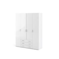 GARDEROBENSCHRANK weiß - Weiß, Holzwerkstoff (154/200/50cm) - ebuy24