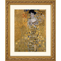 BILD gerahmt 53x63 cm Gustav Klimt "Portrait of Adele Bloch-Bauer" - Gelb, Holz (53/63cm) - artissimo