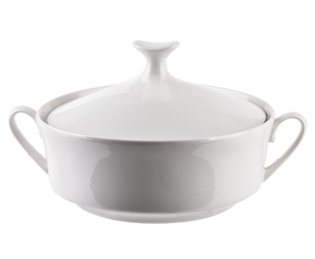 SUPPENTOPF Basic Weiß 30/23/19 cm Keramik - Weiß, Keramik (30cm) - Mondex