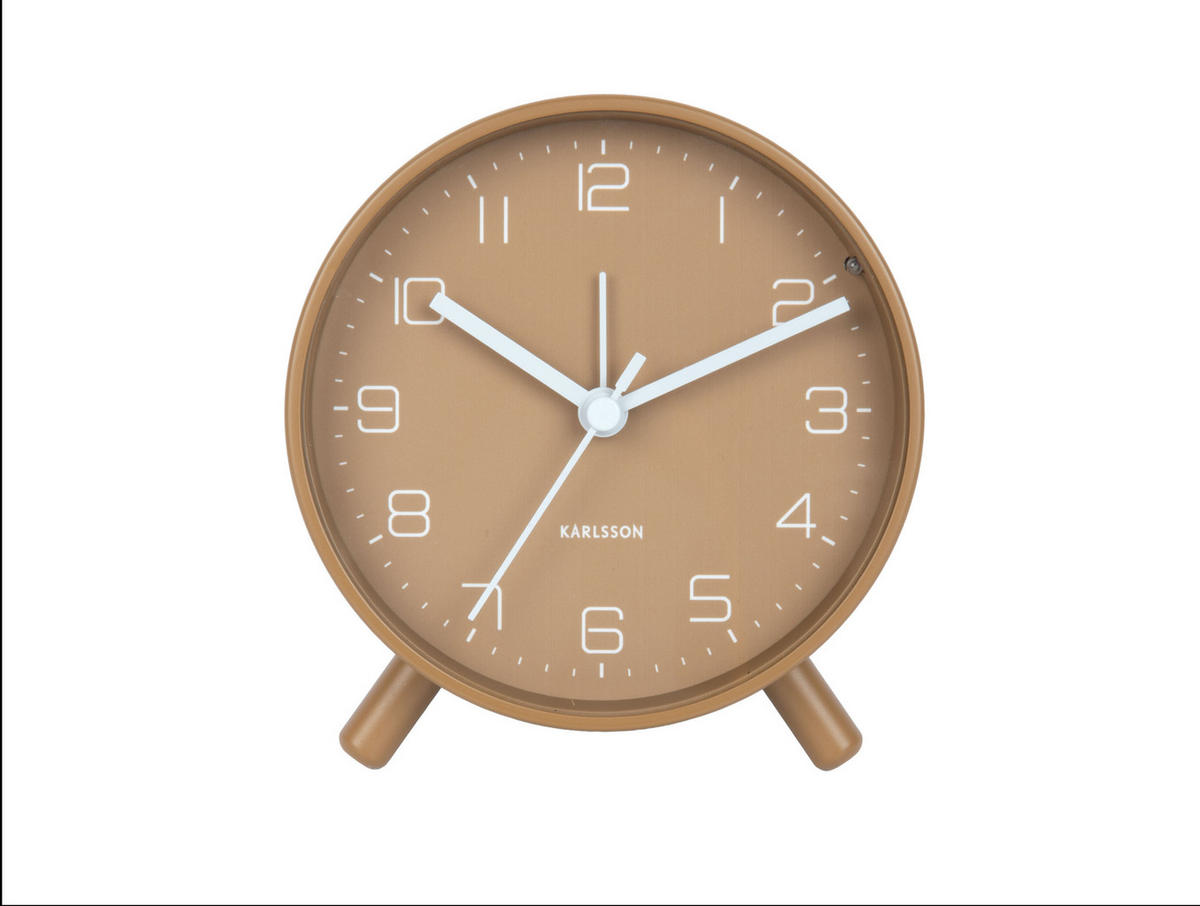 WECKER Lofty - Braun - 11/12 cm - Braun, Metall (11/12/11cm) - Karlsson