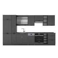 KUCHYŇSKÝ KOUT Fame-Line Tmavě šedá - tmavě šedá, kompozitní dřevo (355/81.6/46cm) - Vicco