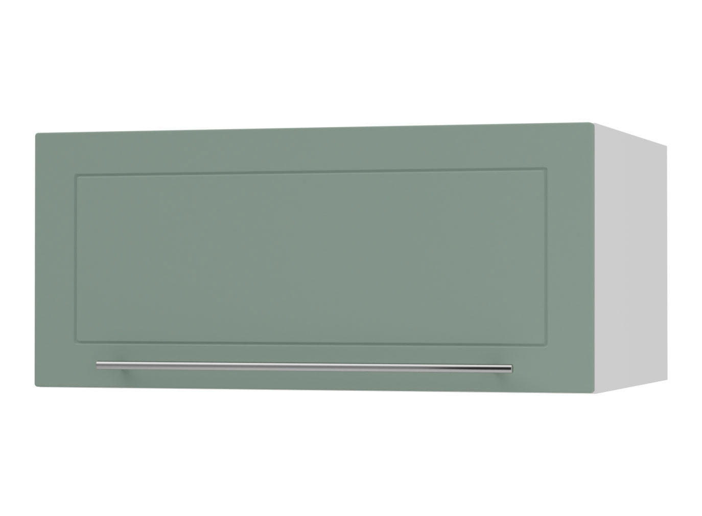 KLAPPHÄNGESCHRANK Kvantum W6B/80 Mint Matt / Weiß Matt 80 / 59 / 36cm - Weiß/Mintgrün, Holz/Holzwerkstoff (80/36/59cm) - Feldmann-Wohnen