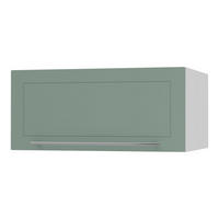 KLAPPHÄNGESCHRANK Kvantum W6B/80 Mint Matt / Weiß Matt 80 / 59 / 36cm - Weiß/Mintgrün, Holz/Holzwerkstoff (80/36/59cm) - Feldmann-Wohnen