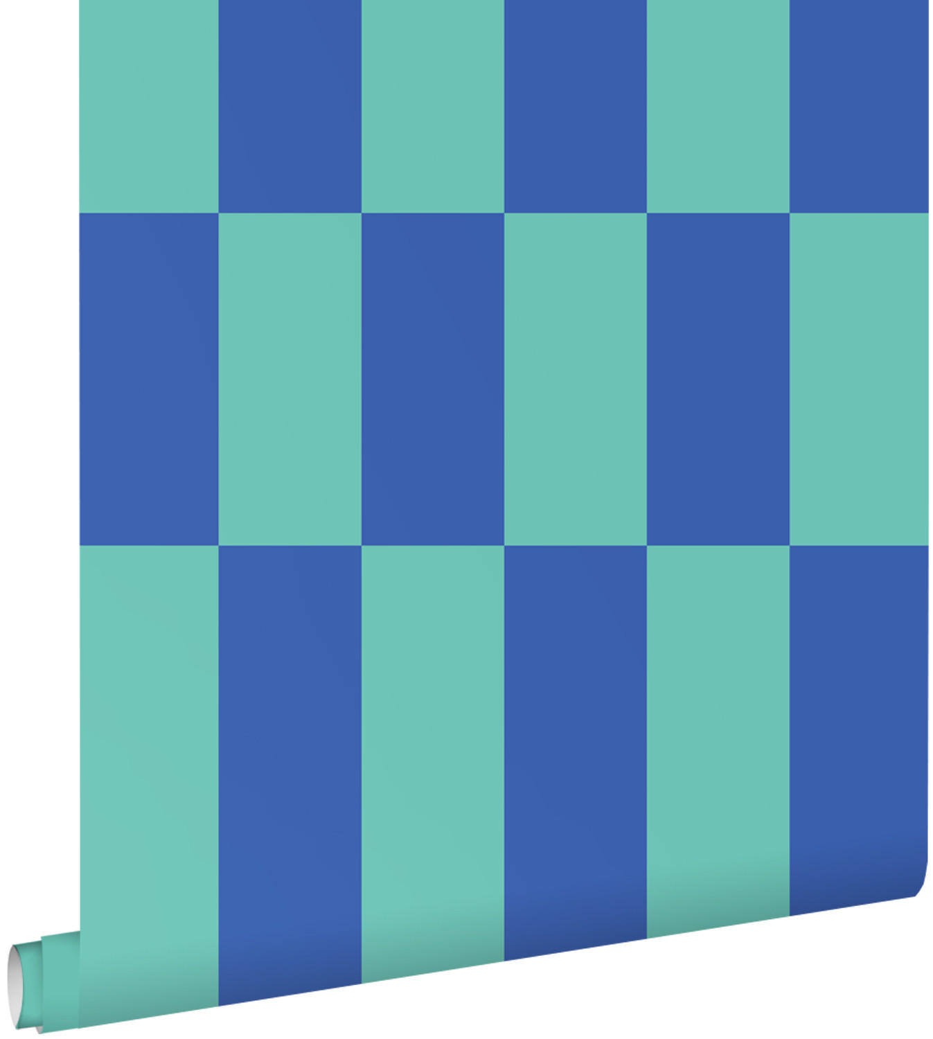 TAPETE Streifen 53 cm x 10.05 m - Grün, Papier (53/1000cm) - ESTAhome