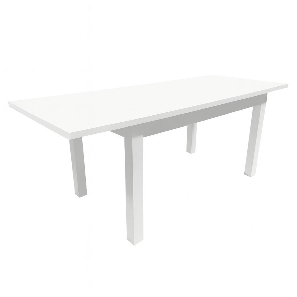 ESSTISCH Weiß rechteckig ausziehbar 140-180x80 - Weiß, Holz/Holzwerkstoff (80/140/76cm) - SIMKAM Furniture
