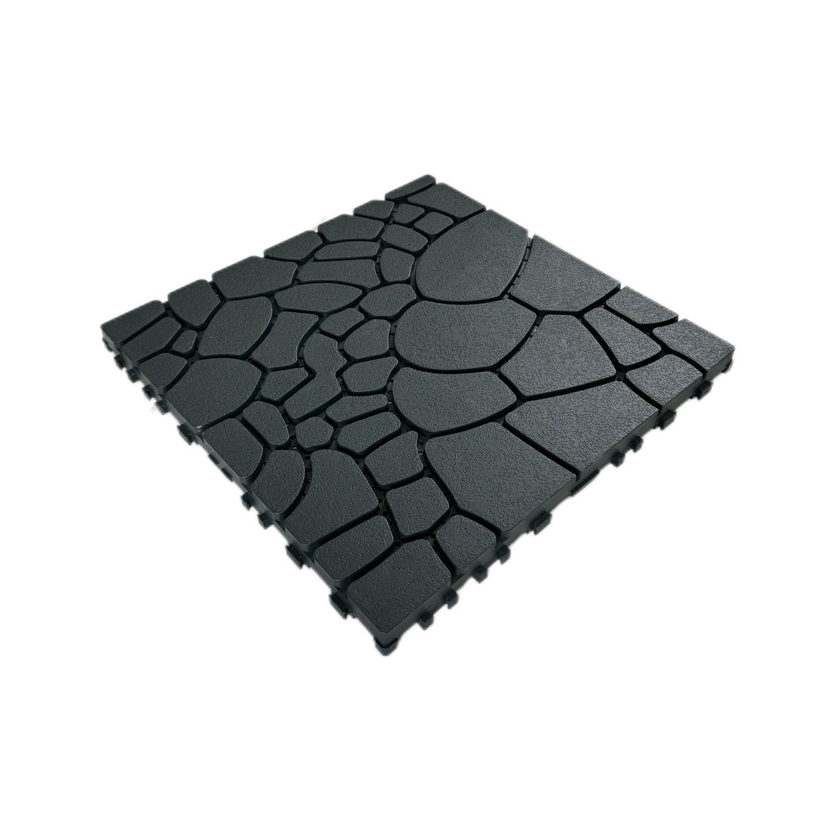 TERRASSENFLIESE 30.5/30.5/2 Dunkelgrau, Polypropylen 44 Stück - Dunkelgrau, Kunststoff (30.5/30.5/2cm) - Oxeza
