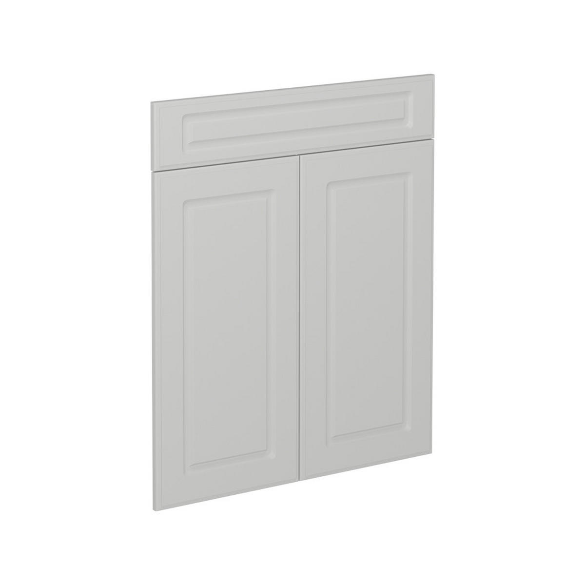 KÜCHENFRONT R-Line Weiß Landhaus 59.6 x 70.8 cm Möbelfront für den Schubunterschrank - Weiß, Holzwerkstoff (59.6/70.8/1.6cm) - Vicco