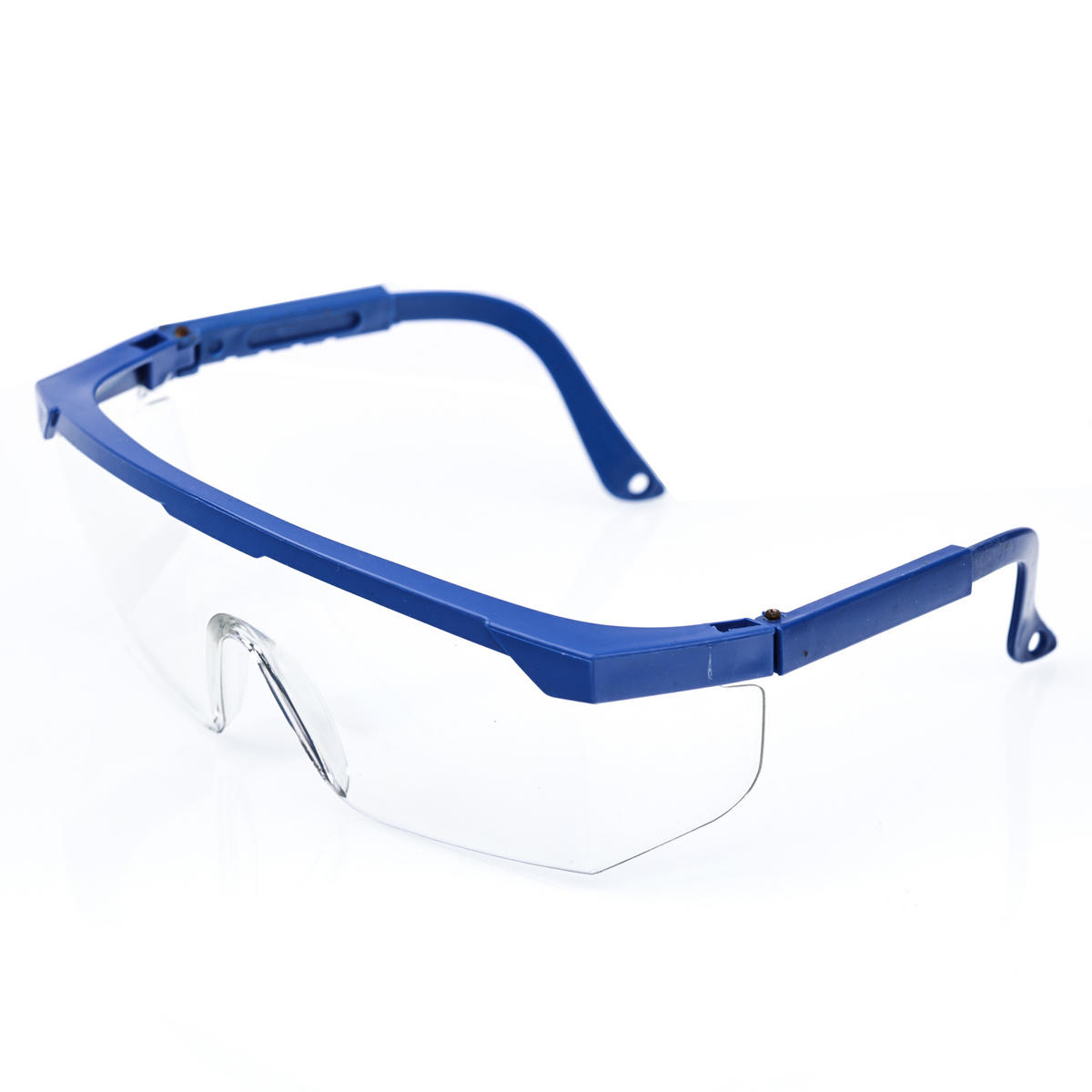 SCHUTZBRILLE Universal - klar, Polycarbonat, UV-Schutz, ultraleicht, EN166, Stoßfest S, 3-stufig verstellbare Bügel, TPR-Auflagen - Multicolor, Kunststoff/Metall